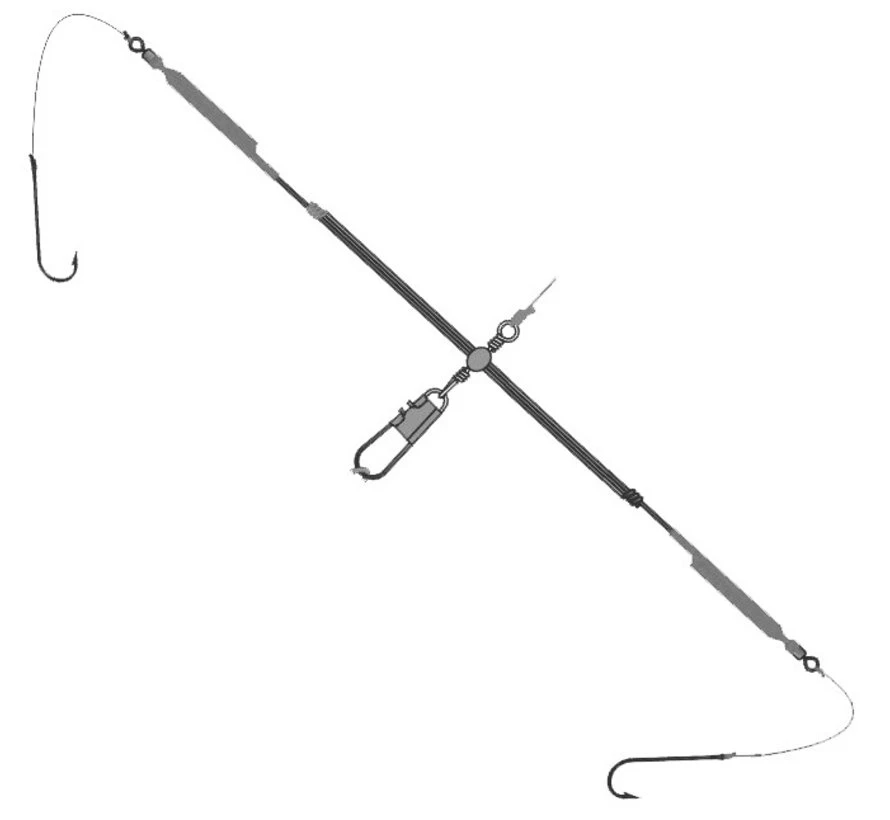 Albatros Deep Blue Weegschaal Paternoster 2 Haken #4 1 Albatros Deep Blue Weegschaal Paternoster 2 Haken #4