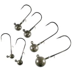 LMAB Tungsten Round Jig Green Pumpkin Size 2/0