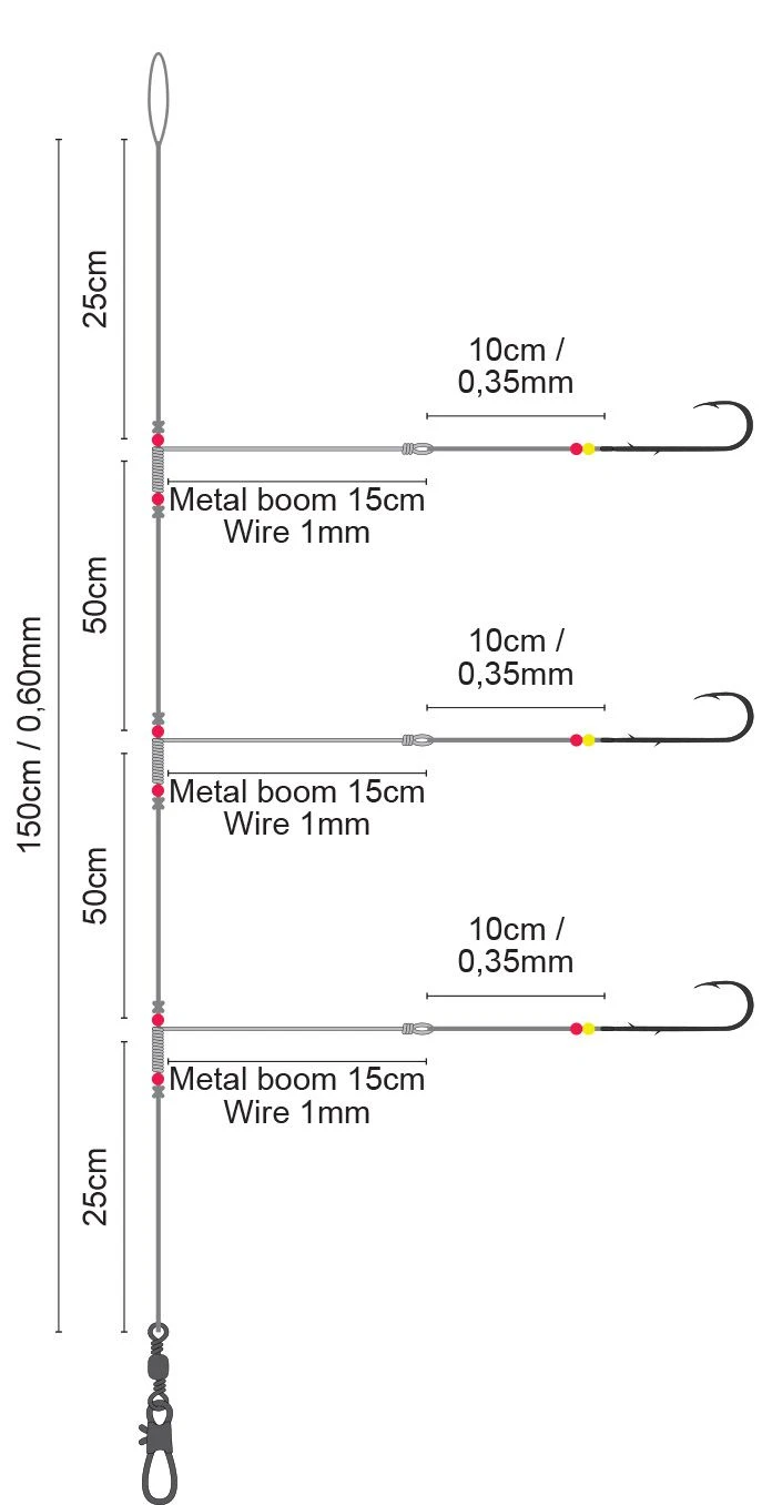Spro 25 Salt Rig Metal Boom Worm #2 2 Spro 25 Salt Rig Metal Boom Worm #2 - Afbeelding 2