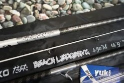 Yuki Saiko Beach Ledgering 4,20m -Kwaliteitswinkel Voor Visuitrusting yuki saiko beach ledgering twin tip 4.50m 3 piece conti rod 3 29524 p